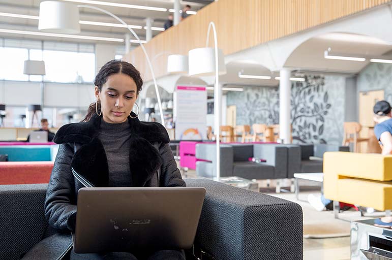 Students on laptop